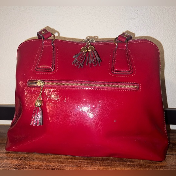 Franklin Covey Handbags - Franklin covey red Monte Carlo tote